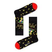 Happy Socks Beatles Magical Mystery Tour Sock Schwarz gemustert Baumwo...