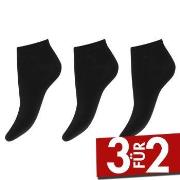 Decoy 3P Cotton Sneaker Socks Schwarz Strl 37/41 Damen