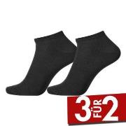 Egtved 2P Cotton Footie Sock Schwarz Gr 45/48