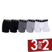 CR7 Cristiano Ronaldo 5P Cotton Trunks Schwarz/Grau Baumwolle Small He...