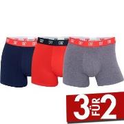 CR7 Cristiano Ronaldo 3P Men Trunk Marine/Rot Baumwolle Small Herren