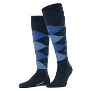 Burlington Edinburgh Wool Knee High Sock Blau/Blau Gr 40/46