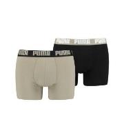 Puma 2P Basic Boxer Schwarz/Haut Baumwolle Large Herren