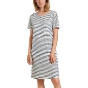 Calida Circular Sleep Nightdress Weiß/Marine Tencel Small Damen