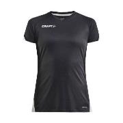 Craft Pro Control Impact SS Tee W Schwarz Polyester Small Damen