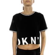 DKNY Spell It Out SS Top Schwarz Medium Damen