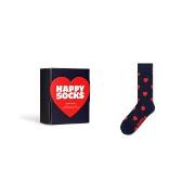 Happy Socks Heart Sock Gift Box Marine gemustert Baumwolle Gr 36/40