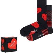 Happy socks 2P I Love You Hearts Gift Box Schwarz gemustert Baumwolle ...