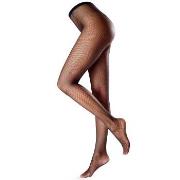 Oroblu Strumpfhosen Tricot Fishnet Tights Schwarz Polyamid L/XL Damen