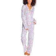 PJ Salvage Playful Prints Pyjama Grau/Rosa Large Damen