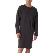 Schiesser Comfort Nightwear Men Nightdress Anthrazit Baumwolle 50 Herr...