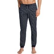 Schiesser Mix and Relax Lounge Pants With Cuffs Blau Muster Baumwolle ...