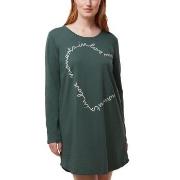 Triumph Long Sleeve Nightdress NDK 03 Dunkelgrün 38 Damen