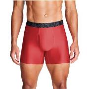 Under Armour 3P Performance Tech Solid 6in Boxers Rot Polyester Medium...