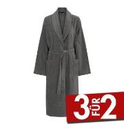 Decoy Long Terry Robe With Hood Grau Polyester Small Damen