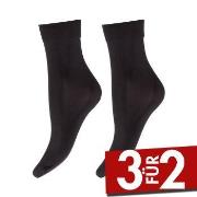 Decoy 2P Micro 60 Den Ankle Sock Schwarz Polyamid One Size Damen