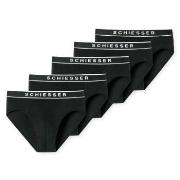 Schiesser 5P 95-5 Organic Cotton Rio Briefs Schwarz Baumwolle Small He...