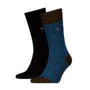 Tommy Hilfiger 2P Men Birdeye Sock Blau/Braun Gr 39/42 Herren