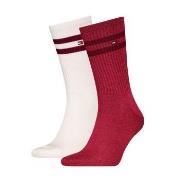 Tommy Hilfiger 2P Men Mouline Sport Socks Weiß/Rot Gr 39/42 Herren