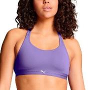 Puma BH Crossback Padded Sporty Top Lila Polyamid Small Damen