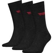 Levis 3P Base Regular Cut Sock Grau/Schwarz Gr 39/42