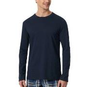 Schiesser Mix and Relax Long Sleeve Dunkelblau Baumwolle Small Herren