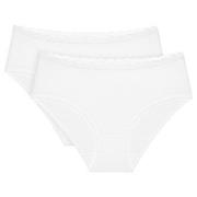 Triumph 2P Feel Of Cotton Midi Weiß Baumwolle 38 Damen