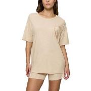 Triumph Endless Comfort Short Sleeve Pyjama Crème 38 Damen