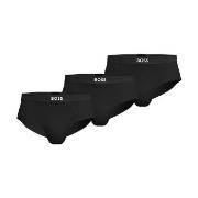 BOSS 3P ONE HipBr Cotton Briefs Schwarz Baumwolle Small Herren