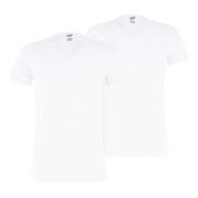 Puma 2P Basic V-neck Tee Weiß Baumwolle Small Herren