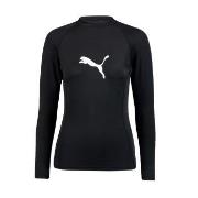 Puma Women Swim Rash Guard Schwarz Small Damen