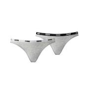 Puma 2P Iconic Bikini Grau Small Damen