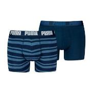 Puma 2P Heritage Stripe Boxer Jeansblau Baumwolle Small Herren