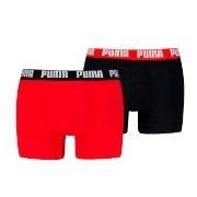 Puma 2P Men Everyday Basic Boxer Rot/Schwarz Baumwolle Small Herren