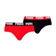 Puma 2P Men Everyday Brief Rot/Schwarz Baumwolle Small Herren