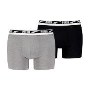 Puma 2P Men Multi Logo Boxer Schwarz/Weiß Baumwolle Small Herren