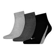 Puma 3P Lifestyle Quarter Socks Schwarz/Grau Gr 39/42