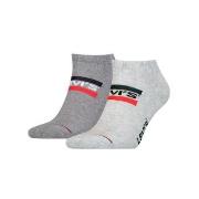 Levis 2P Sportswear Logo Low Cut Sock Grau Gr 39/42