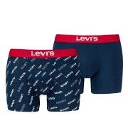 Levis 2P Logo Aop Boxer Brief Marine Baumwolle Small Herren