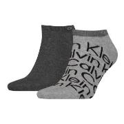 Calvin Klein 2P All Over Print Sneaker Sock Grau Gr 39/42 Herren