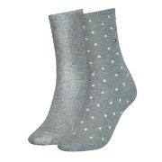 Tommy Hilfiger 2P Women Dot Sock Grau Gr 39/42 Damen