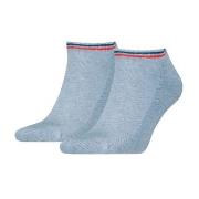 Tommy Men Uni TJ Iconic Sneaker Sock 2P Blau Baumwolle Gr 39/42