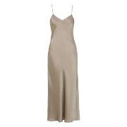 Damella Long Silk Nightdress Nougat Seide Small Damen