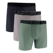 Under Armour 3P Performance Tech Solid 6in Boxers Mixed Polyester Medi...