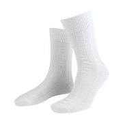 Amanda Christensen Grade Wide Rib Ankle Socks Weiß Gr 39/42