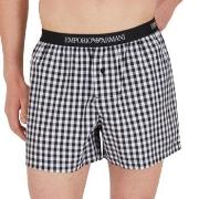 Armani Woven Boxer Weiß/Schwarz Baumwolle Small Herren