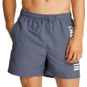 Calvin Klein Badehosen Medium Swim Shorts Intense Power Grau Polyester...