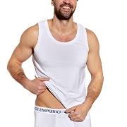 Panos Emporio Bamboo Tank Top Weiß Small Herren
