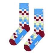 Happy Socks Dizzy Check Sock Blau Muster Baumwolle Gr 41/46