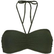 Damella Olivia Textured Padded Bikini Bra Dunkelgrün Nylon 38 Damen